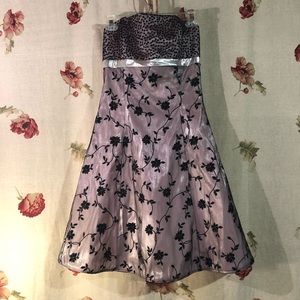 NWT CW Designs Black Sequins and Pink Teen Large